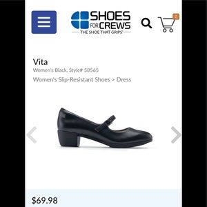 Shoes For Crews Women's Vita Size 7 Black